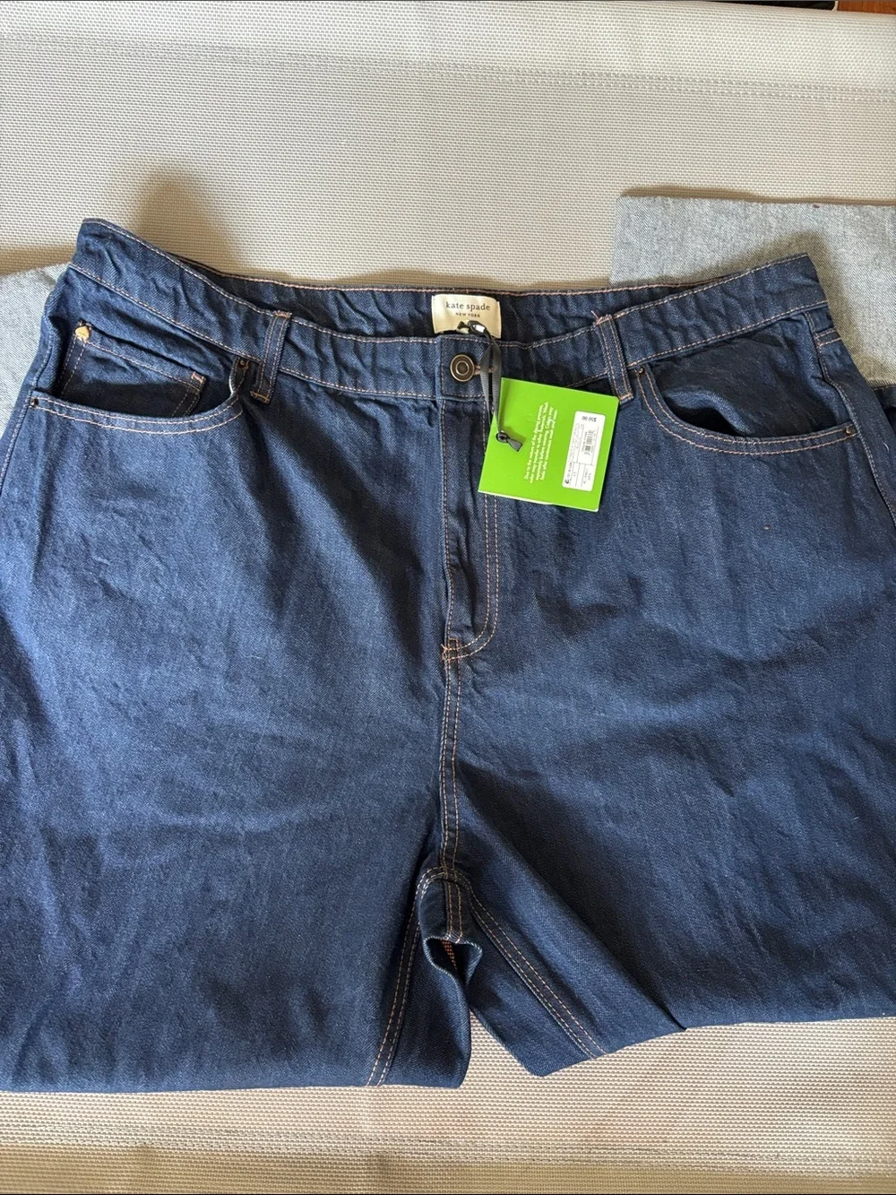 kate spade  for target women’s juniors size 17  Navy Relaxed cropped Jeans. NWT